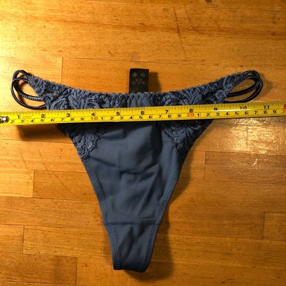 Lauma European Women's thongs Blue Strings Lycra Size Small - Picture 2 of 11